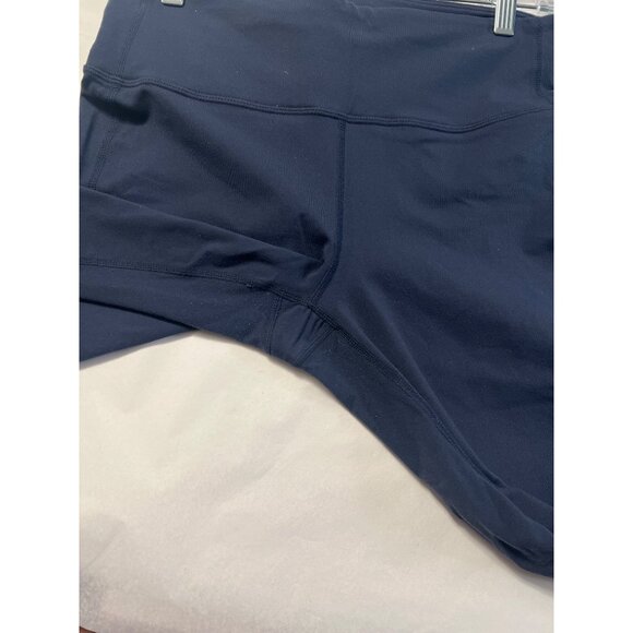 Athleta Womens Navy Blue Leggings Medium 27" Inseam High Rise Full Length - Picture 4 of 6